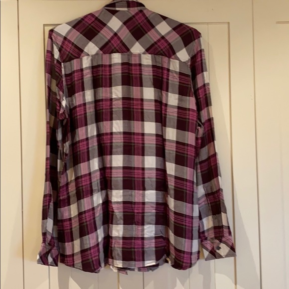 NWT Gap plaid shirt woman’s L - Picture 5 of 6